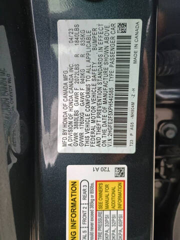 2023 Honda Civic Sport