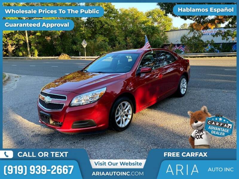 2013 Chevrolet Malibu for sale at Aria Auto Inc. in Raleigh NC