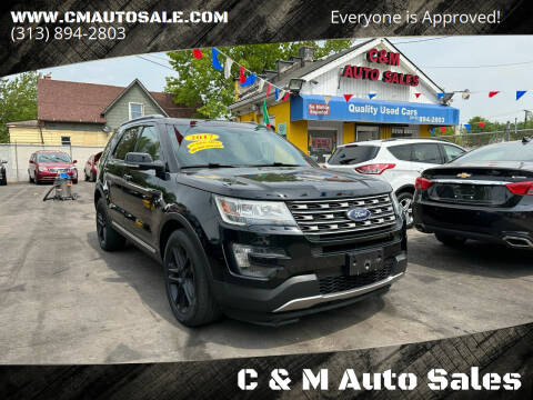 2016 Ford Explorer for sale at C & M Auto Sales in Detroit MI
