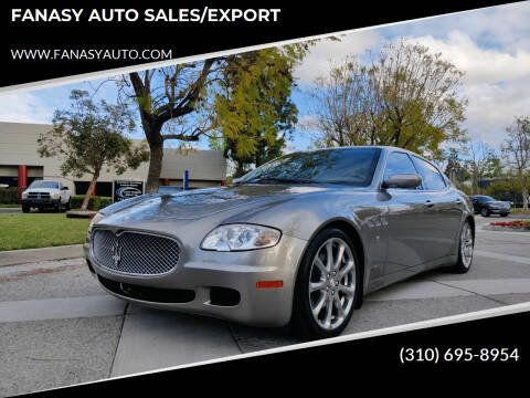 2007 Maserati Quattroporte for sale at FANASY AUTO SALES/EXPORT in Yorba Linda CA