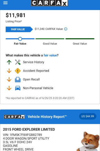 2015 Ford Explorer Limited
