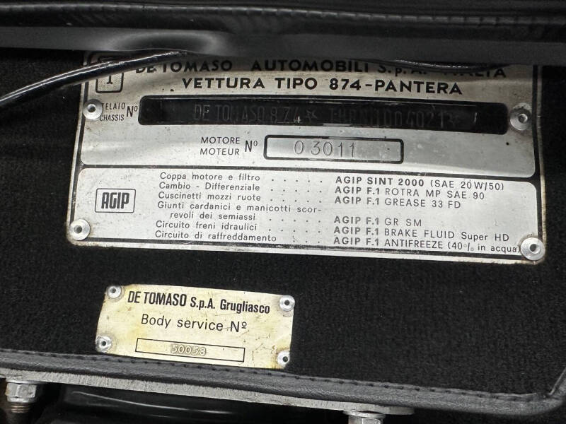 1972 De Tomaso Pantera