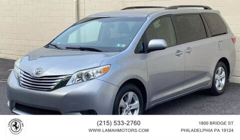 2015 Toyota Sienna for sale at LAMAH MOTORS INC in Philadelphia PA