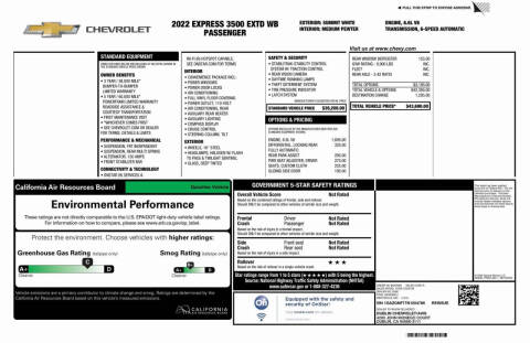 2022 Chevrolet Express LS 3500