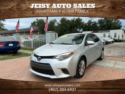 2016 Toyota Corolla for sale at JEISY AUTO SALES in Orlando FL