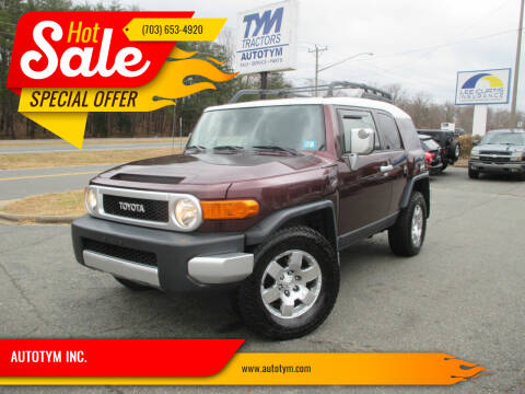 2007 Toyota FJ Cruiser for sale at AUTOTYM INC. in Fredericksburg VA