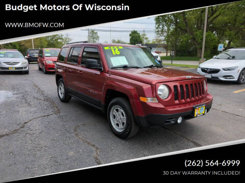 2016 Jeep Patriot for sale at Budget Motors of Wisconsin in Racine WI