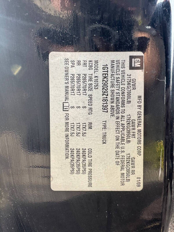 2009 GMC Sierra 1500 SLE