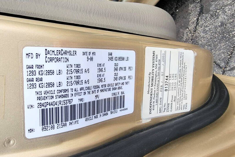 2001 Dodge Grand Caravan Sport