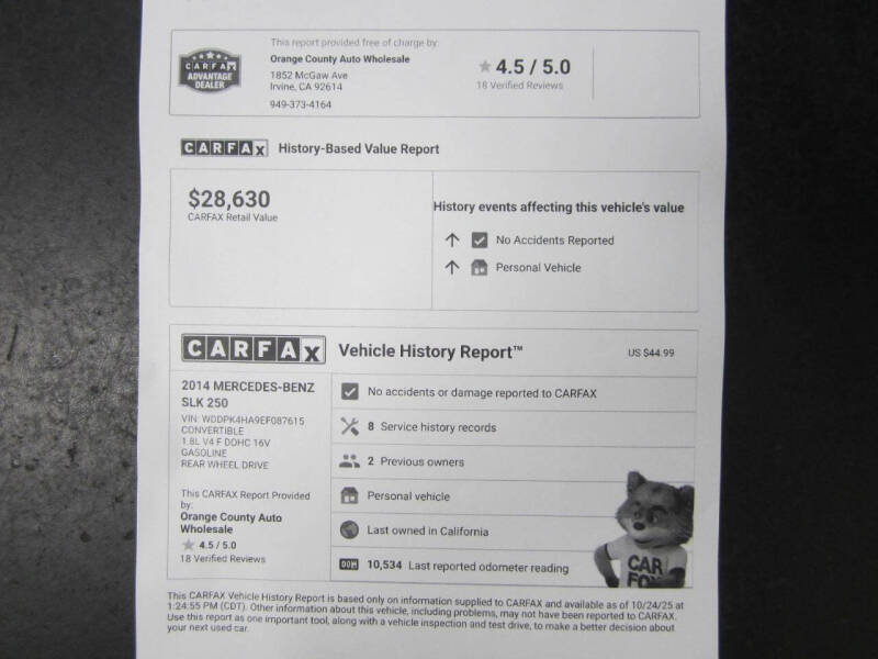 2014 Mercedes-Benz SLK SLK 250