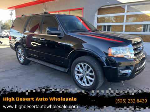 2017 Ford Expedition for sale at High Desert Auto Wholesale in Albuquerque NM