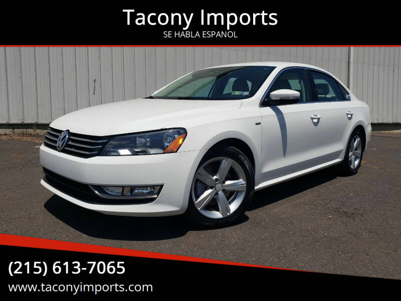 2015 Volkswagen Passat for sale at Tacony Imports in Philadelphia PA