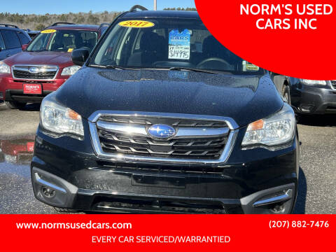 2017 Subaru Forester for sale at NORM'S USED CARS INC in Wiscasset ME
