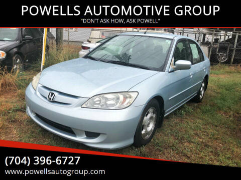 2004 Honda Civic for sale at POWELLS AUTOMOTIVE GROUP in Gastonia NC