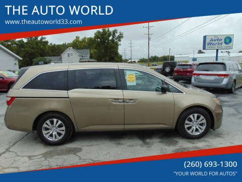 2011 Honda Odyssey for sale at THE AUTO WORLD in Churubusco IN
