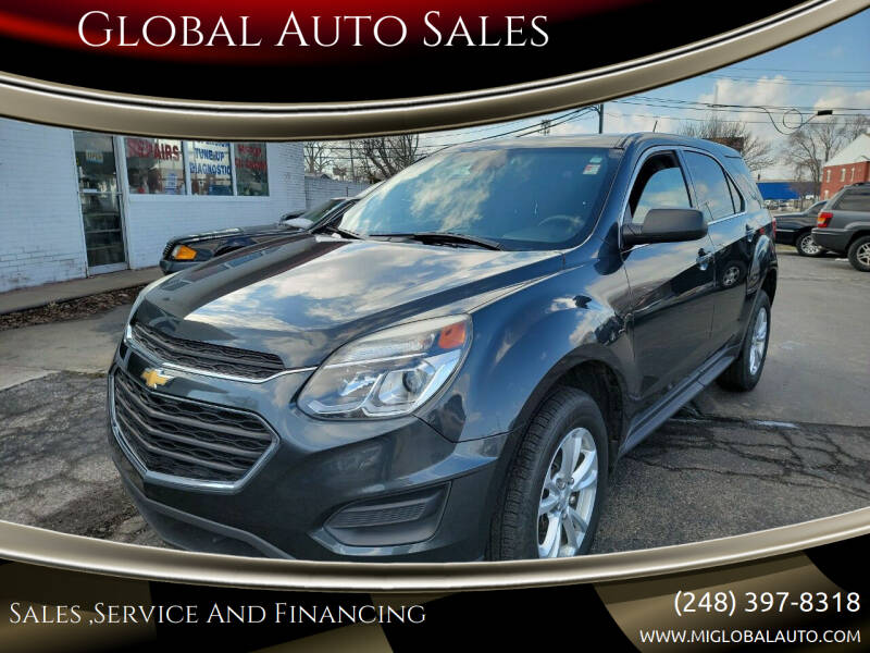 2017 Chevrolet Equinox for sale at Global Auto Sales in Hazel Park MI