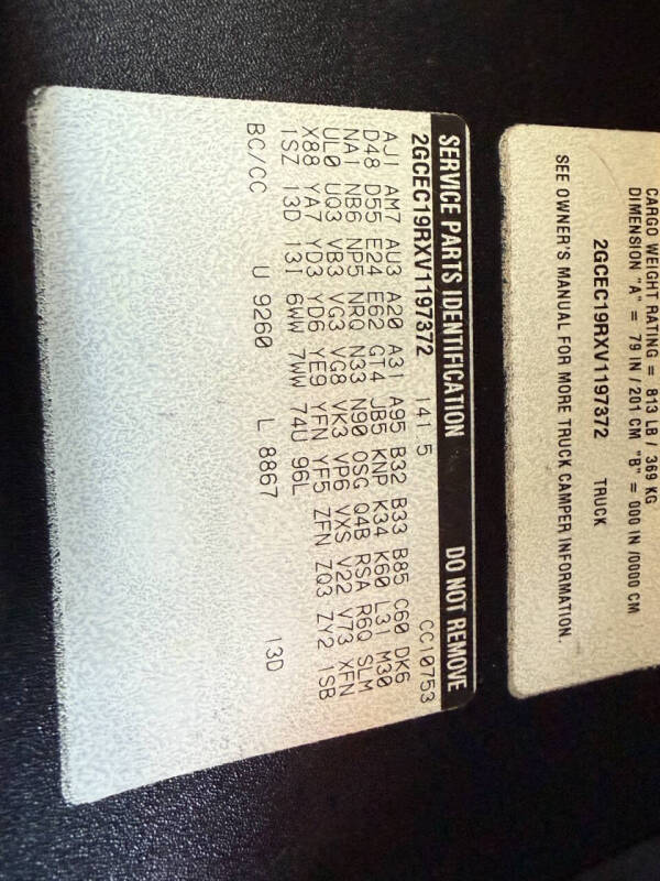 1997 Chevrolet C/K 1500 Series C1500 Silverado