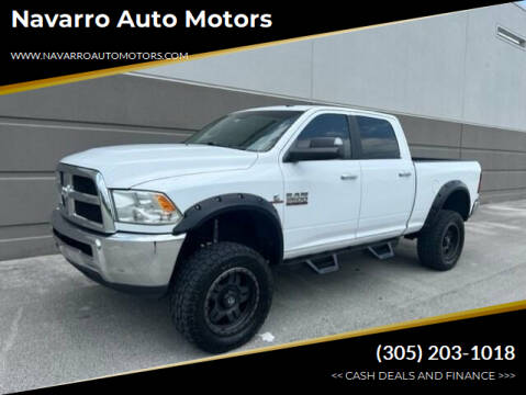 2018 RAM 3500 for sale at Navarro Auto Motors in Hialeah FL