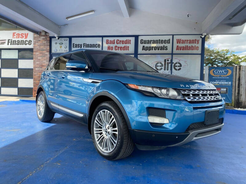 2012 Land Rover Range Rover Evoque for sale at ELITE AUTO WORLD in Fort Lauderdale FL