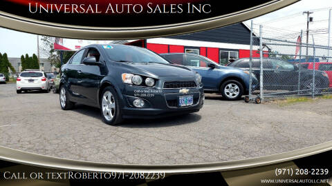 2014 Chevrolet Sonic for sale at Universal Auto Sales Inc in Salem OR