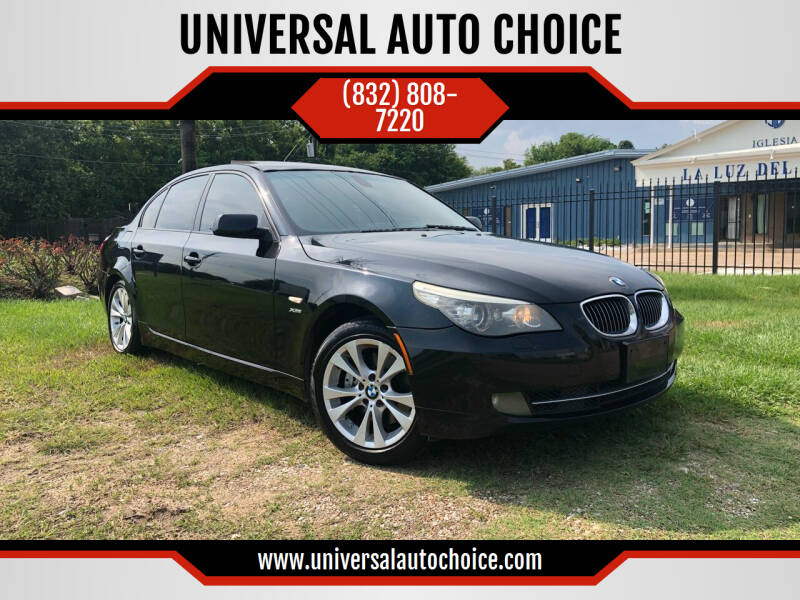 2009 BMW 5 Series for sale at UNIVERSAL AUTO CHOICE in Houston TX