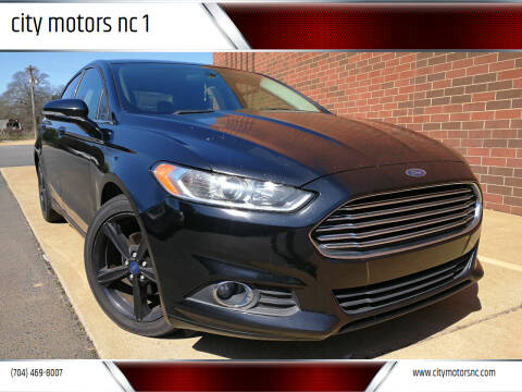 2016 Ford Fusion for sale at CITY MOTORS NC 1 in Harrisburg NC