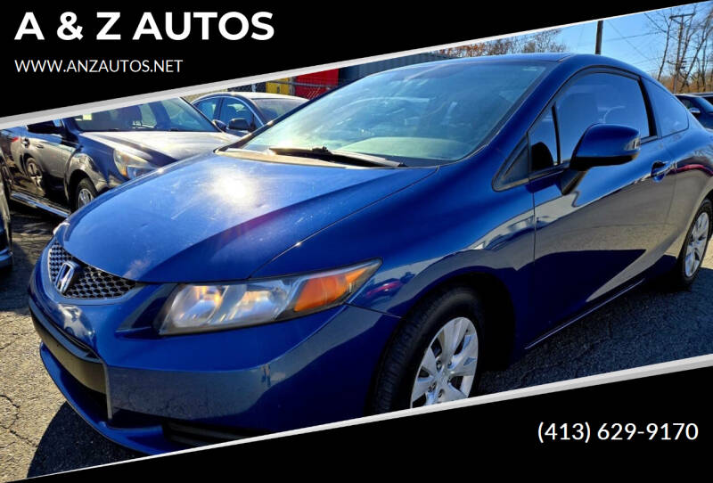 2012 Honda Civic for sale at A & Z AUTOS in Westfield MA