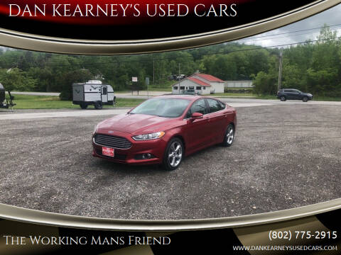 2013 Ford Fusion for sale at DAN KEARNEY'S USED CARS in Center Rutland VT