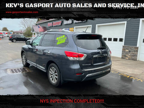 2014 Nissan Pathfinder for sale at KEV'S GASPORT AUTO SALES AND SERVICE, INC in Gasport NY