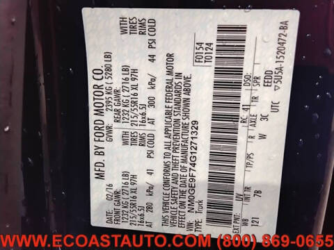 2016 Ford Transit Connect XLT