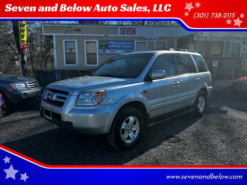 2008 Honda Pilot for sale at Seven and Below Auto Sales, LLC in Rockville MD