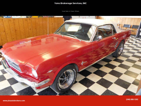 1966 Ford Mustang for sale at Yono Brokerage Services, INC in Farmington MI