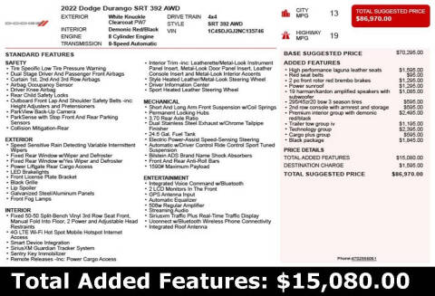 2022 Dodge Durango SRT 392