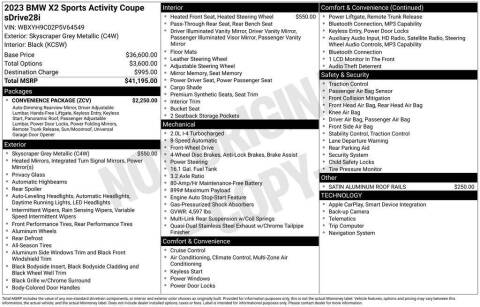 2023 BMW X2 sDrive28i