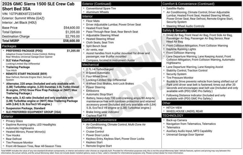 2026 GMC Sierra 1500