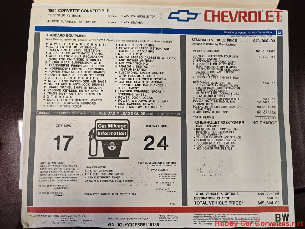 1994 Chevrolet Corvette 63