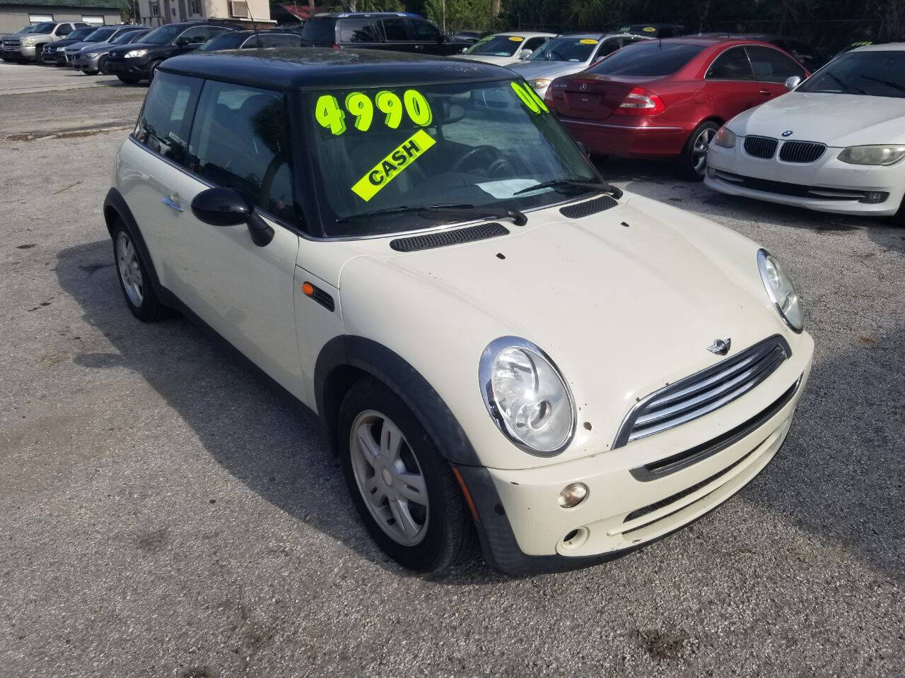 Off white 2006 MINI Cooper Base 2dr Hatchback 1