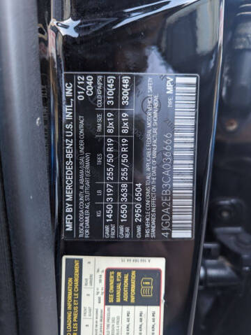 2012 Mercedes-Benz M-Class ML 350 BlueTEC