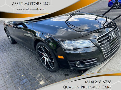 2012 Audi A7 for sale at ASSET MOTORS LLC in Westerville OH