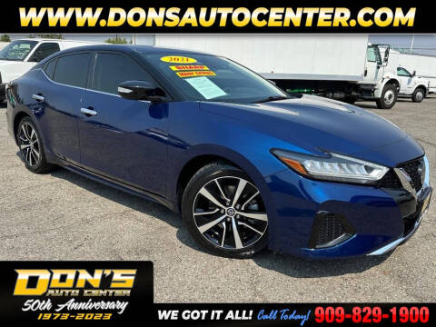 2021 Nissan Maxima for sale at Dons Auto Center in Fontana CA