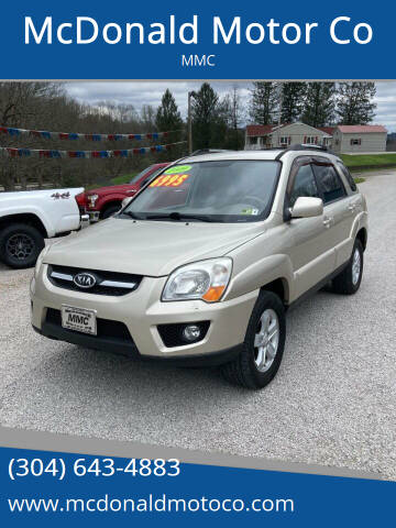 2009 Kia Sportage for sale at McDonald Motor Co in Harrisville WV