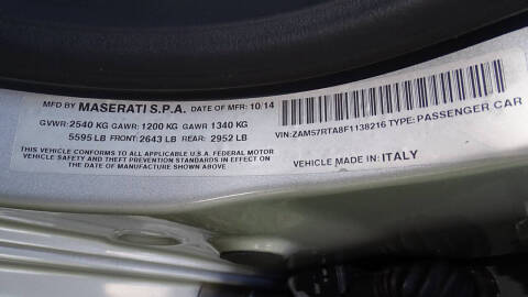 2015 Maserati Ghibli S Q4