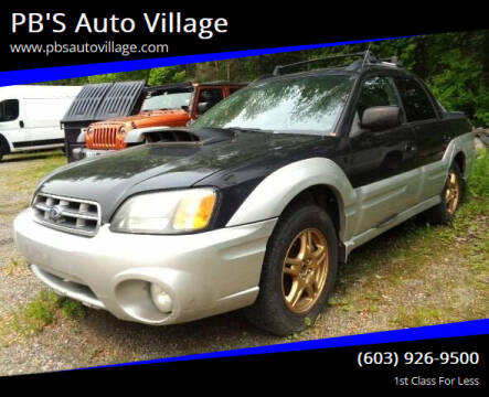 2003 Subaru Baja for sale at PB'S Auto Village in Hampton Falls NH