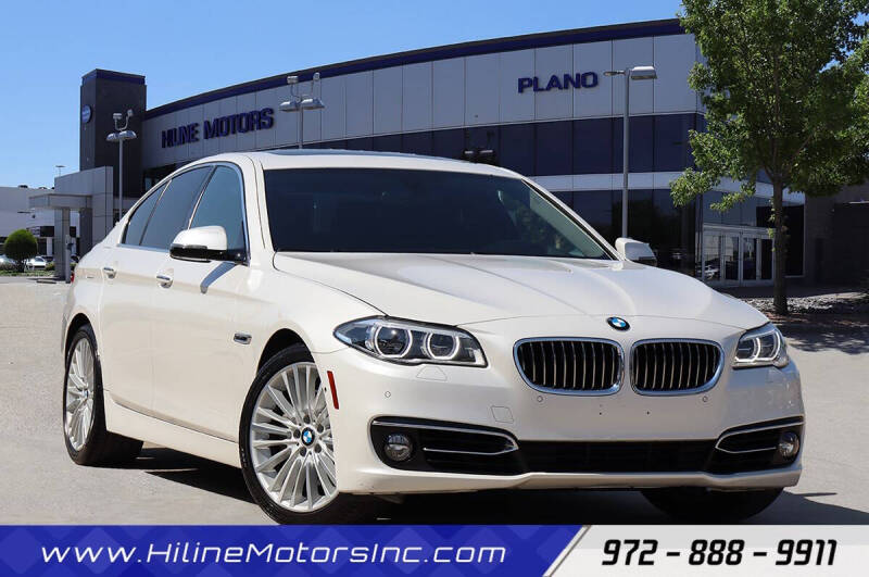 2016 BMW 5 Series for sale at HILINE MOTORS in Plano TX