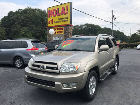 2004 Toyota 4Runner for sale at NO FULL COVERAGE AUTO SALES LLC in Austell GA