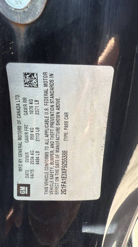 2015 Chevrolet Camaro LS