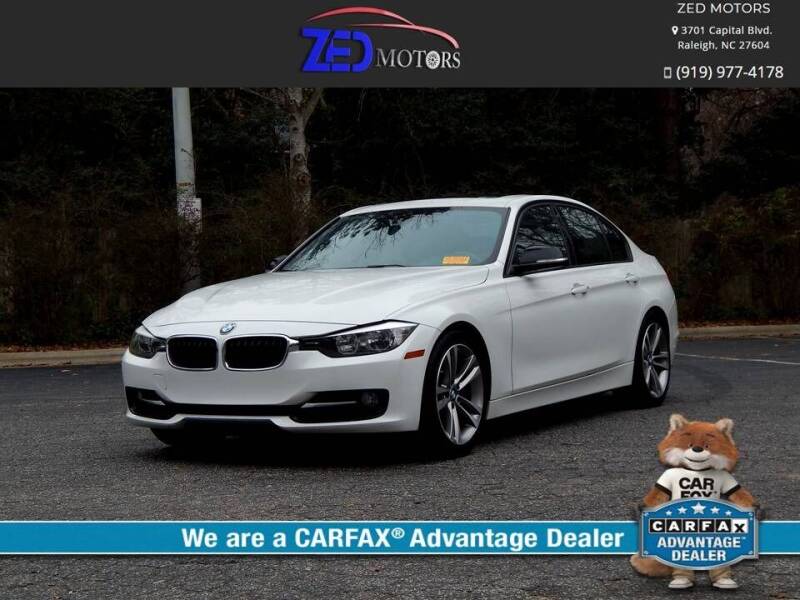 2014 BMW 3 Series for sale at Zed Motors in Raleigh NC
