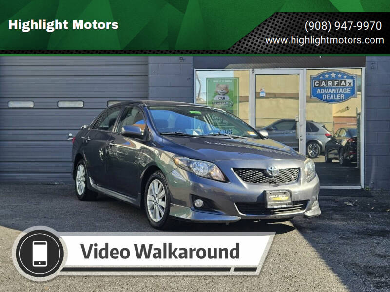 2009 Toyota Corolla for sale at Highlight Motors in Linden NJ