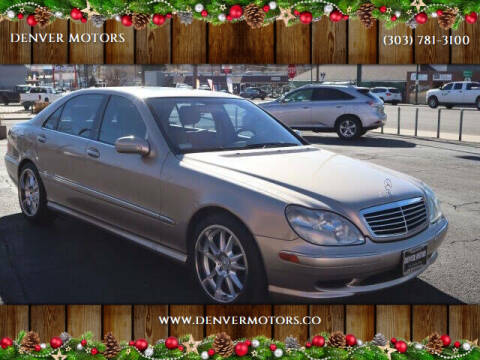 2001 Mercedes-Benz S-Class for sale at DENVER MOTORS in Englewood CO