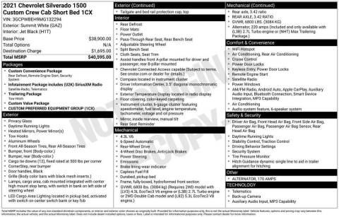 2021 Chevrolet Silverado 1500 Custom